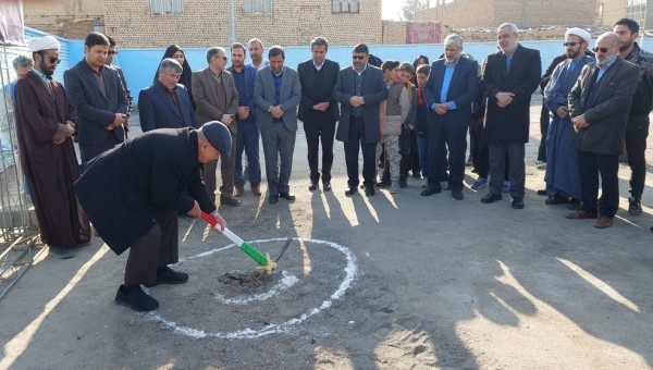 آغاز عملیات ساخت یک دبیرستان ۳ کلاسه خیرساز در روستای زیرکن مشهد