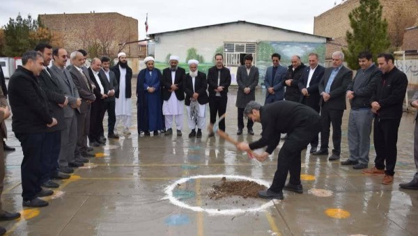 آغاز عملیات ساخت آموزشگاه ۲ کلاسه خیرساز مهندس حسینیان در خراسان رضوی