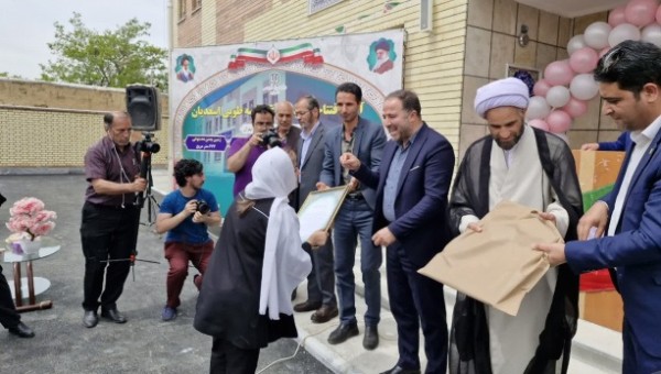 بهره برداری از مدرسه شش کلاسه خیر ساز خانم طوبی اسعدیان