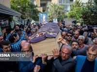 حضور رئیس محترم جمهور  درمراسم تشییع رئیس جامعه خیرین مدرسه ساز کشور